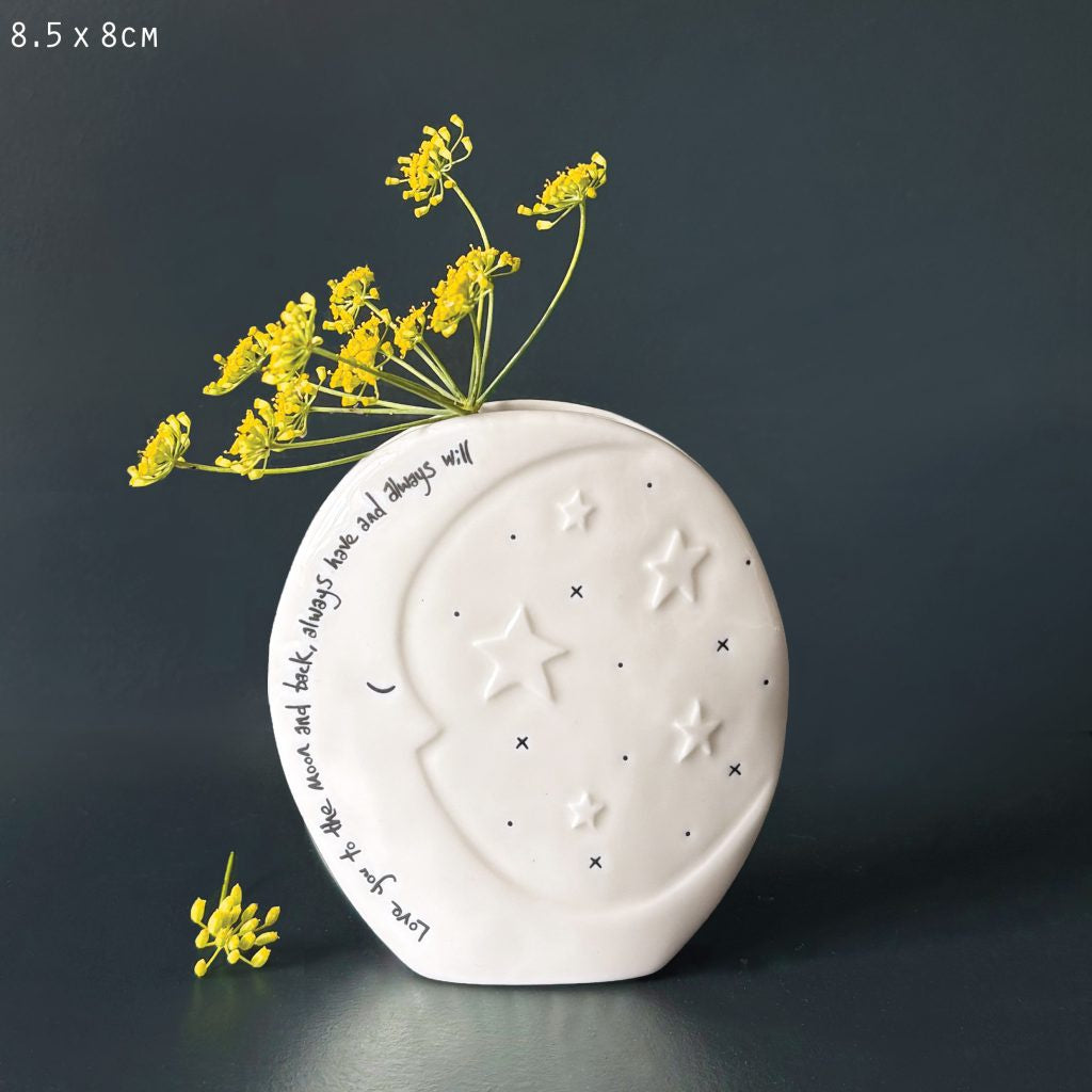 East of India Moon vase-Love you to the moon