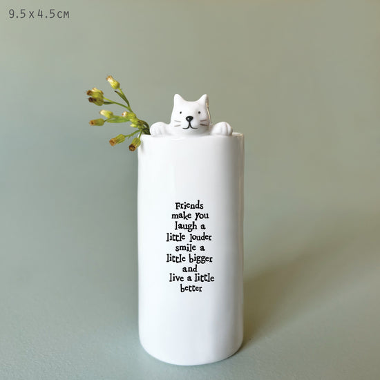 East of India Animal Vase Cat