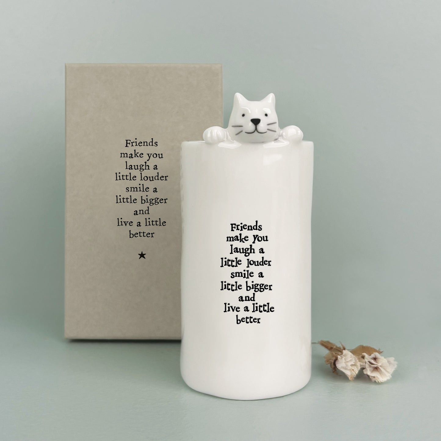 East of India Animal Vase Cat