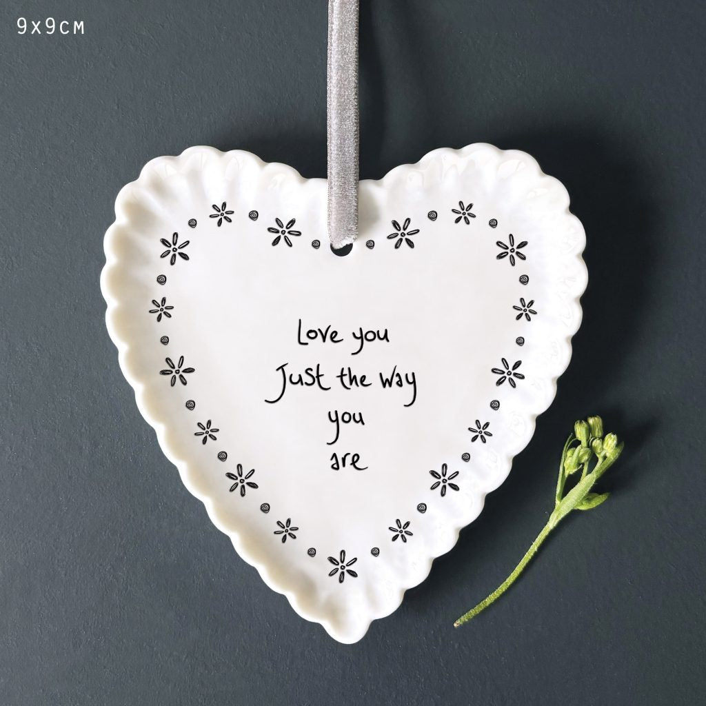 East of India Scallop Heart- -Love you just the way