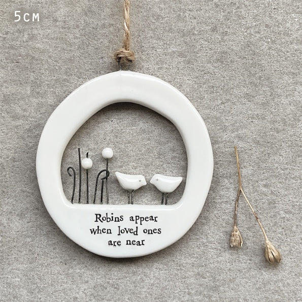 East of India Robins Appear Ornament - Precious Sparkle