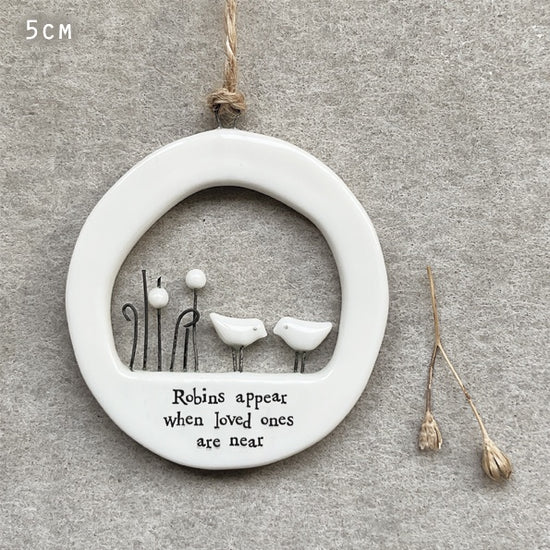 East of India Robins Appear Ornament - Precious Sparkle