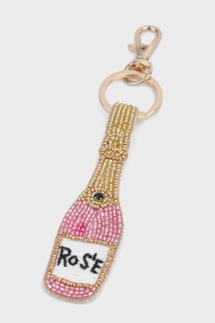 My Doris Pink Rose Keyring/Bag Charm
