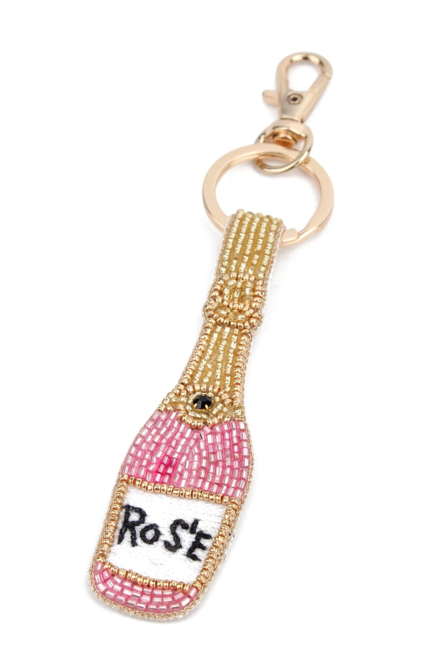 My Doris Pink Rose Keyring/Bag Charm