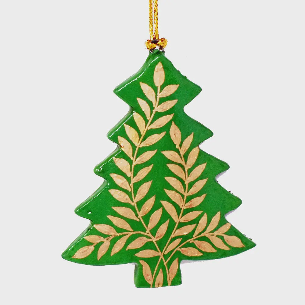 Fair Trade Green Hanging Tree Gold Vines Small - Precious Sparkle