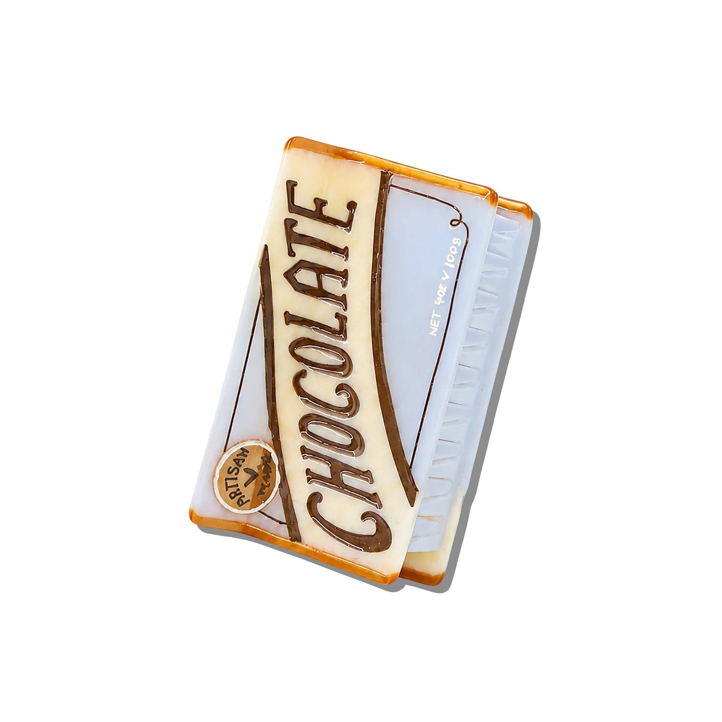 Hand-painted Chocolate Claw Hair Clip - Precious Sparkle