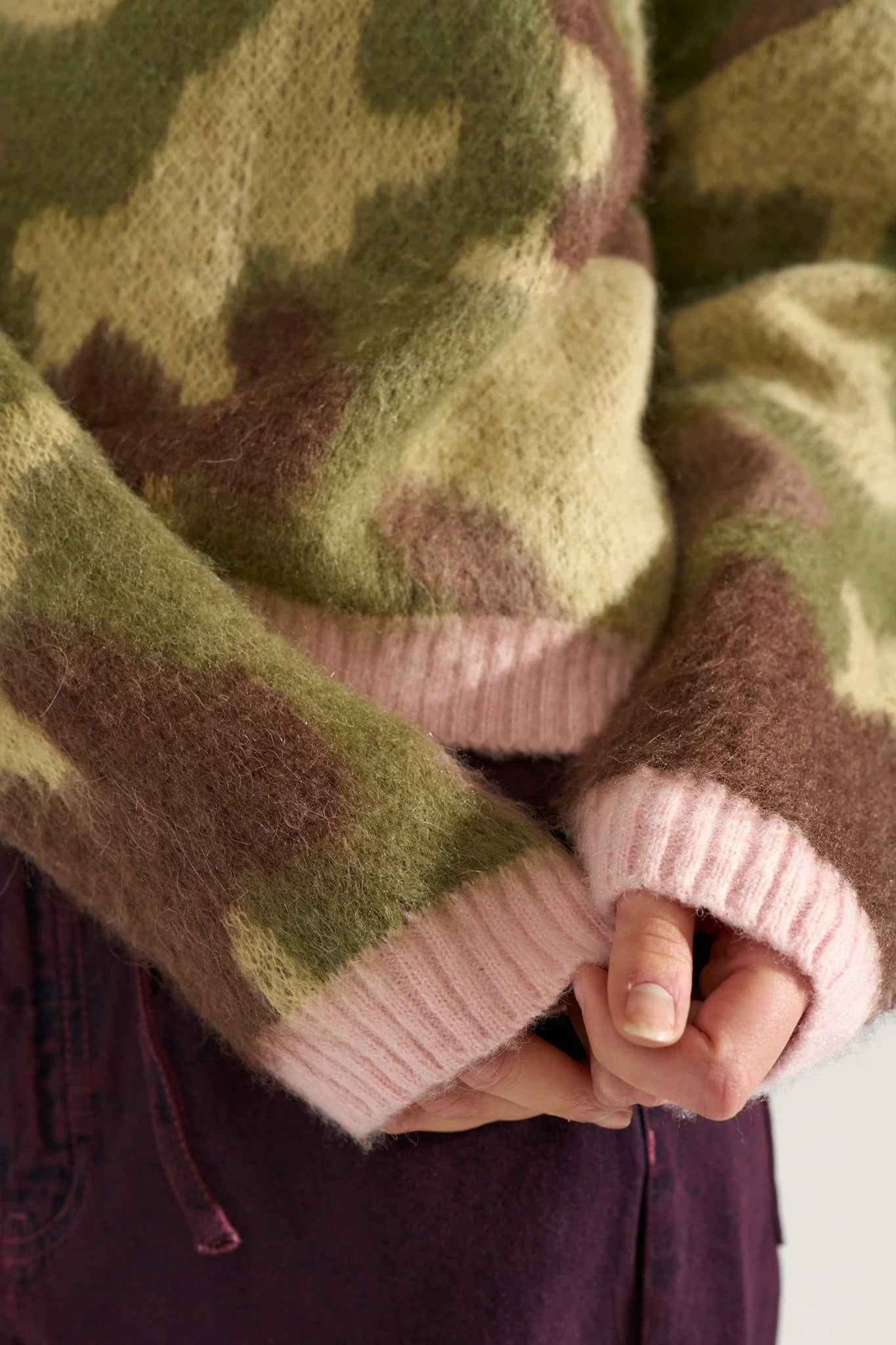 Numph Nucamu Pullover - Calla Green