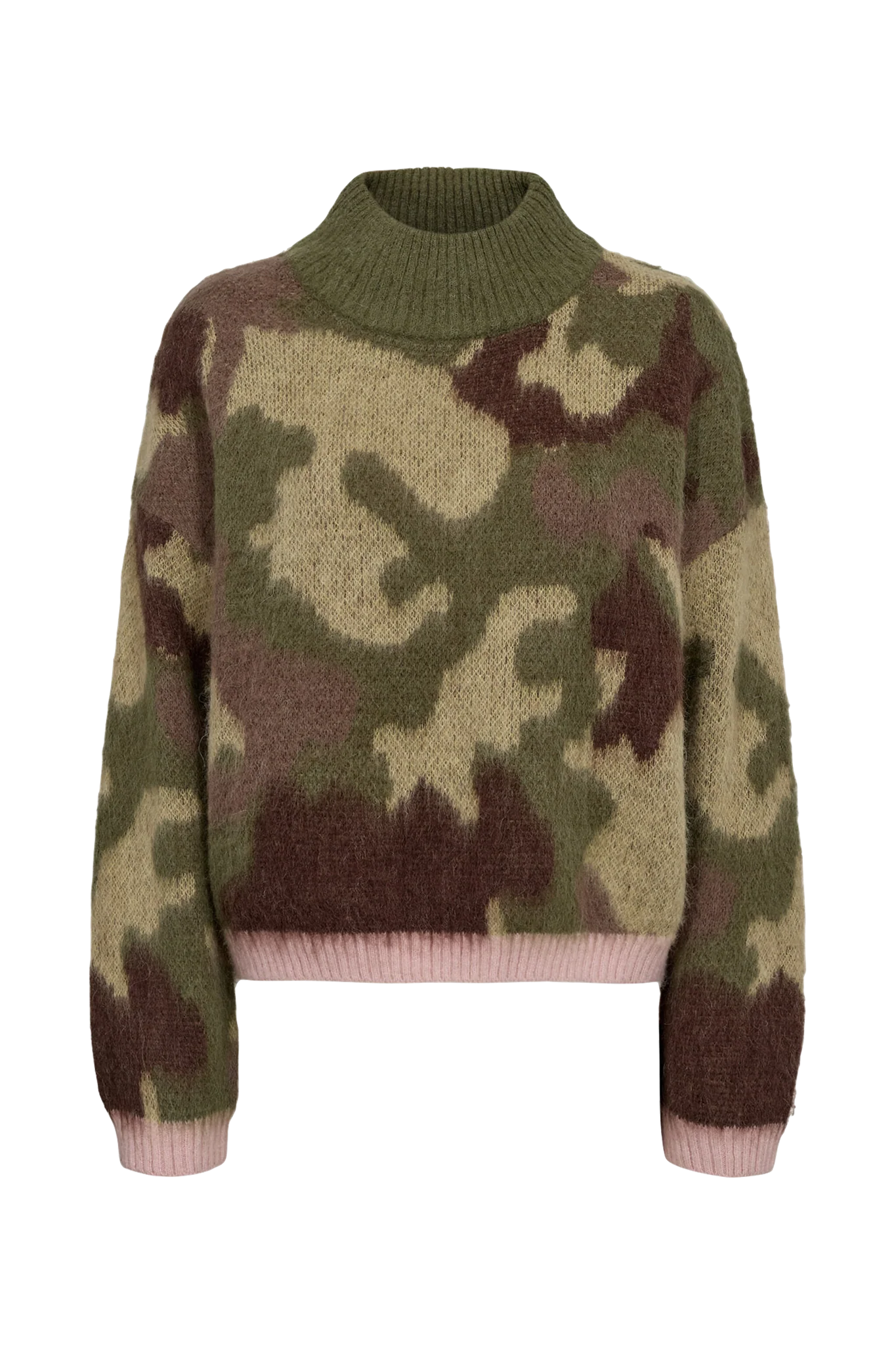 Numph Nucamu Pullover - Calla Green