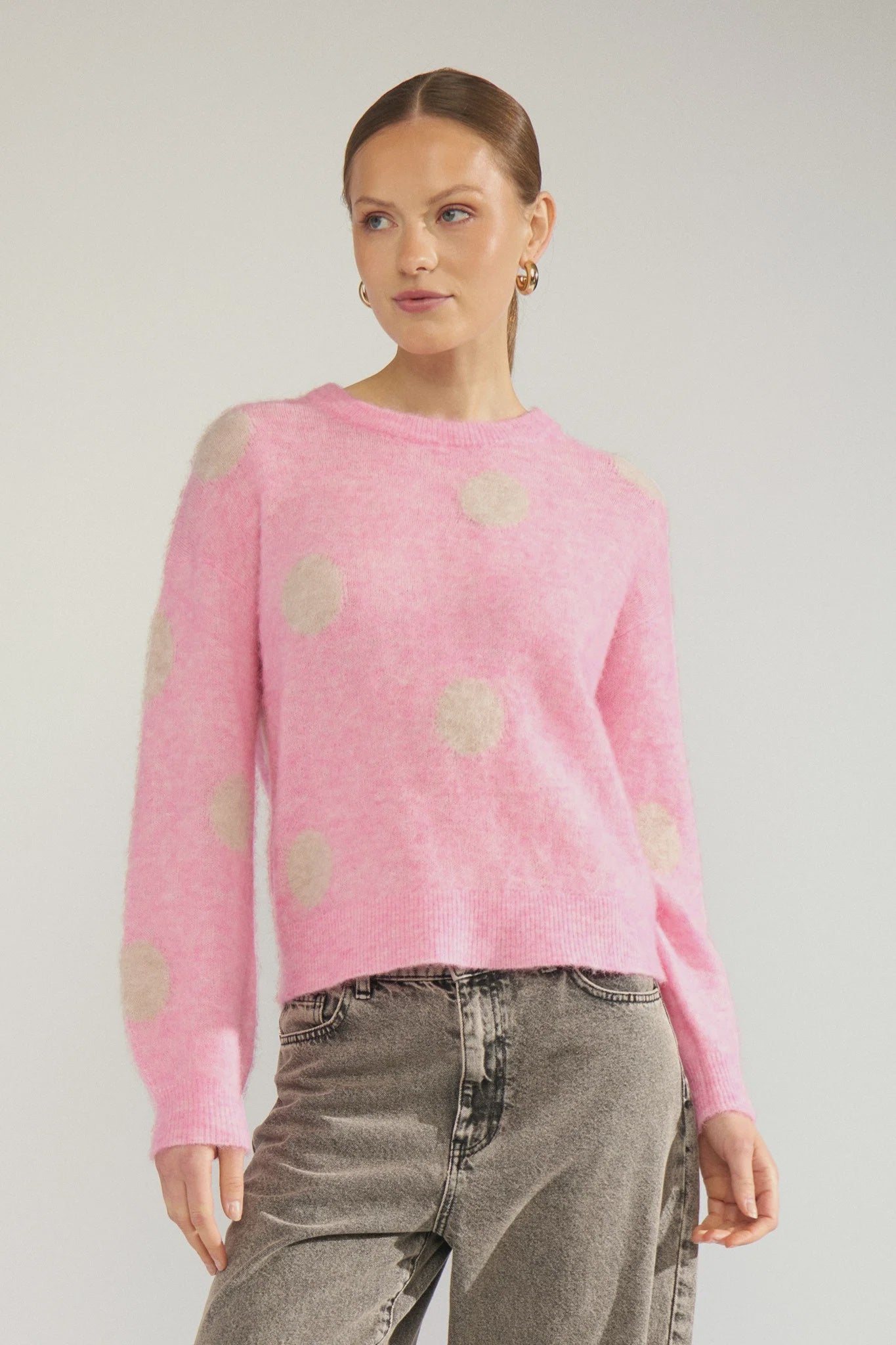 Numph Nusuri Dot Pullover - Bonbon