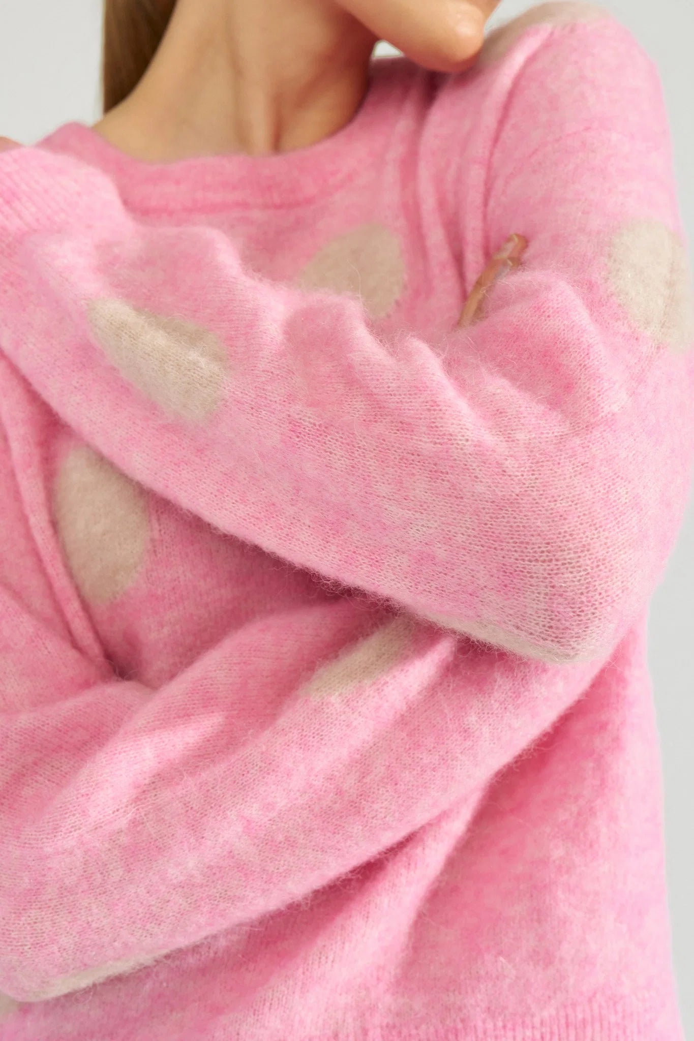 Numph Nusuri Dot Pullover - Bonbon