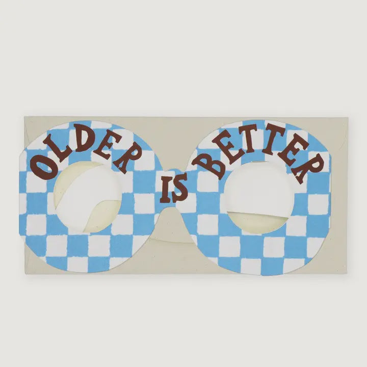Hadley Older Is Better Glasses Card