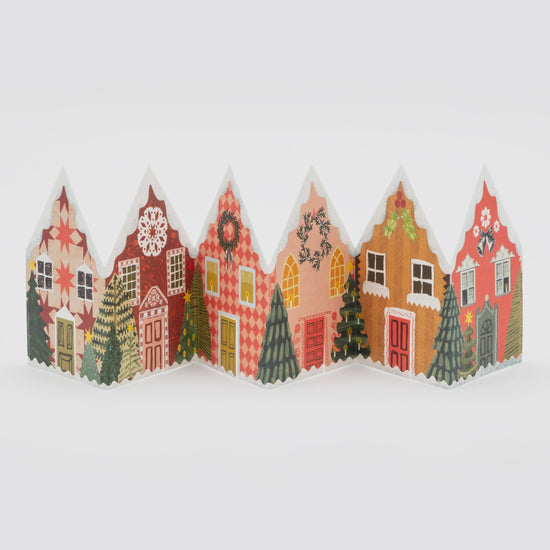 Christmas House Corcertina Card