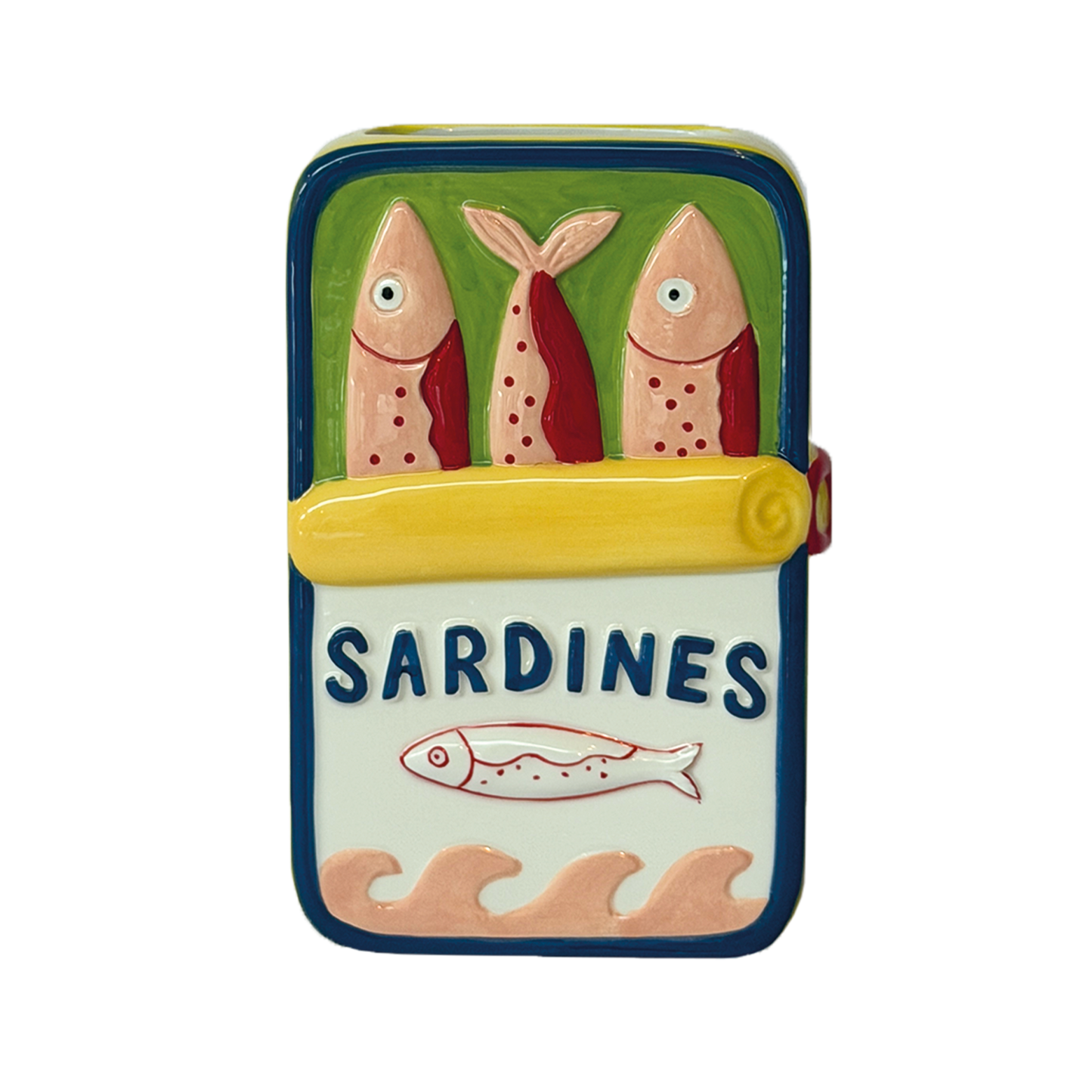 Sardine vase, green
