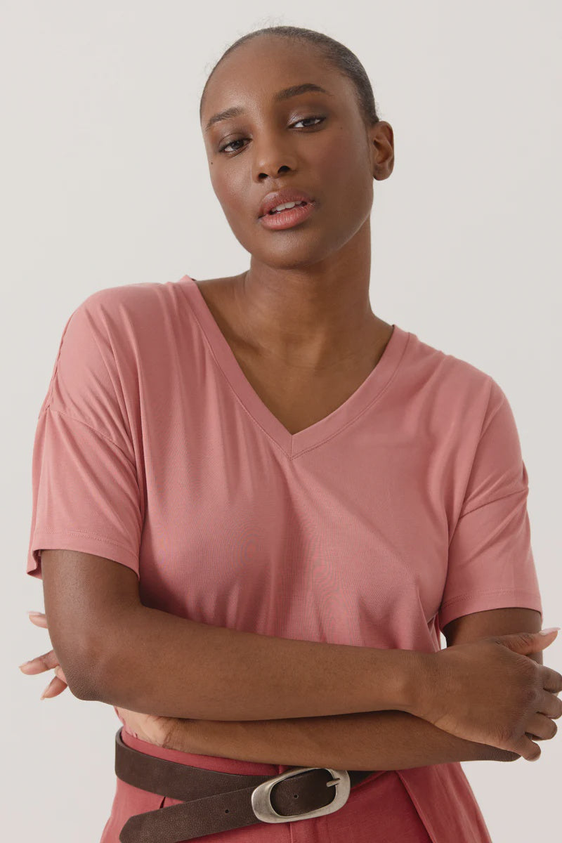 Artlove Francesca T-Shirt Terracotta Pink - Precious Sparkle