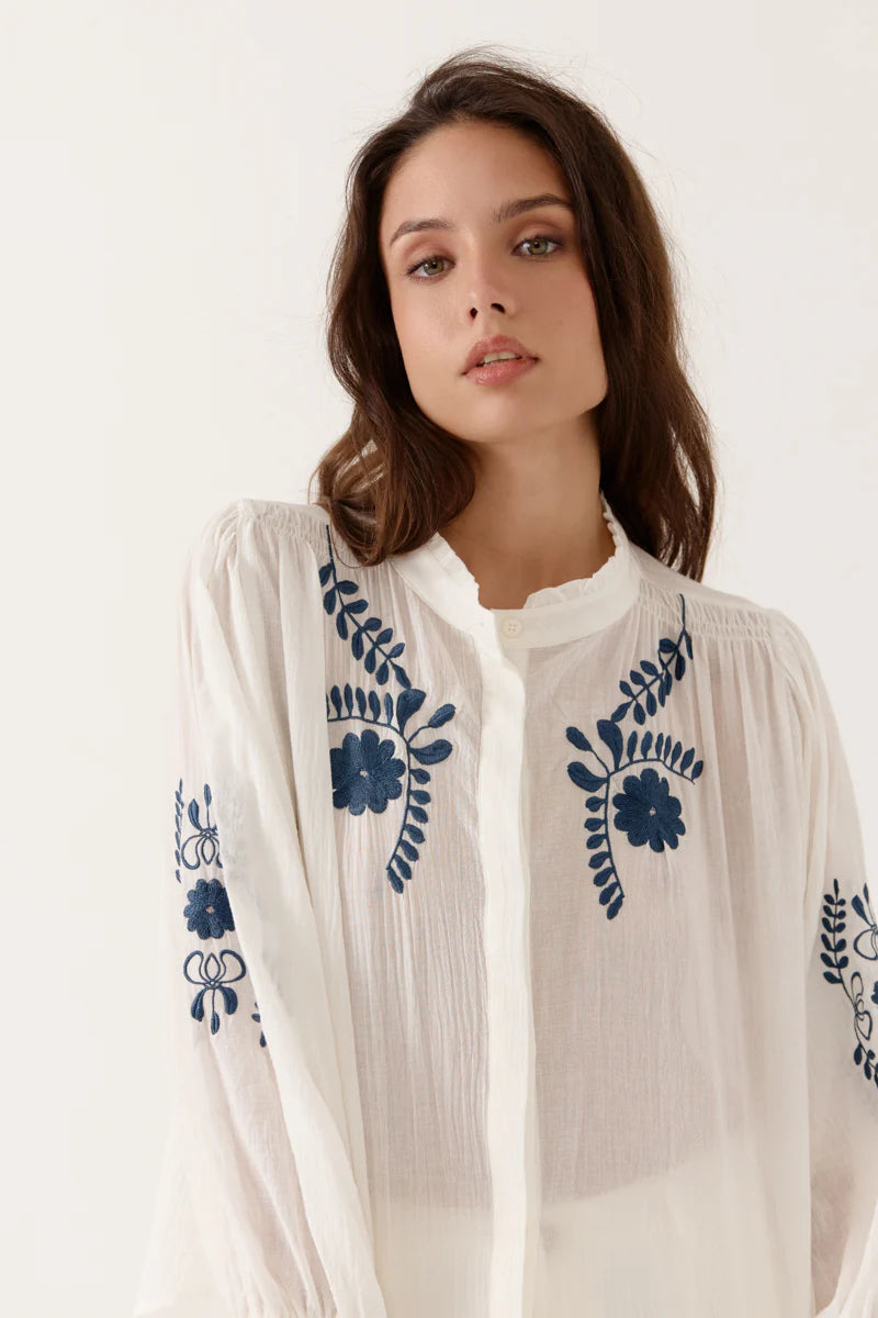 Artlove Auralie Embroidered Shirt - Precious Sparkle