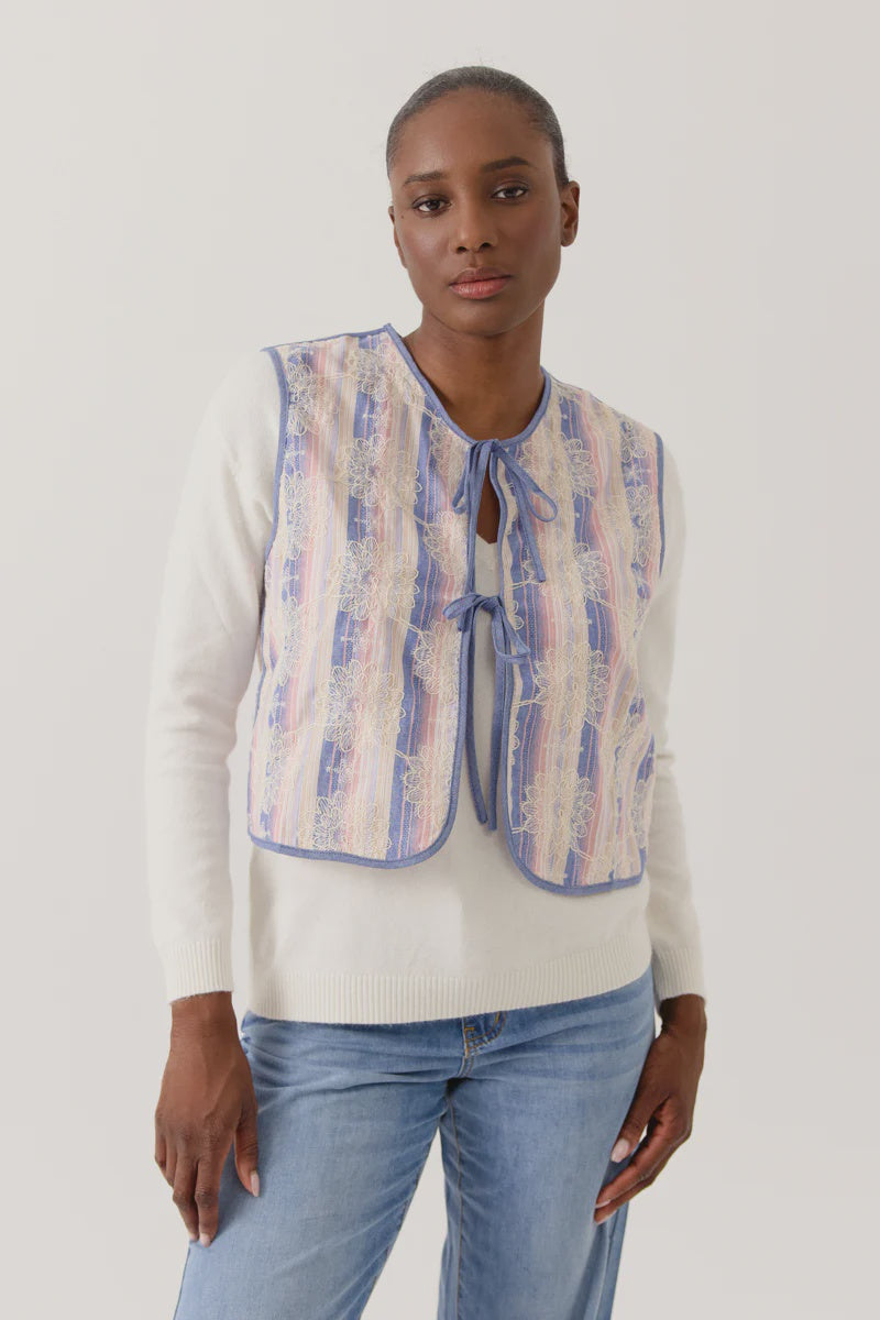 Artlove Lysarene Embroidered Vest - Precious Sparkle