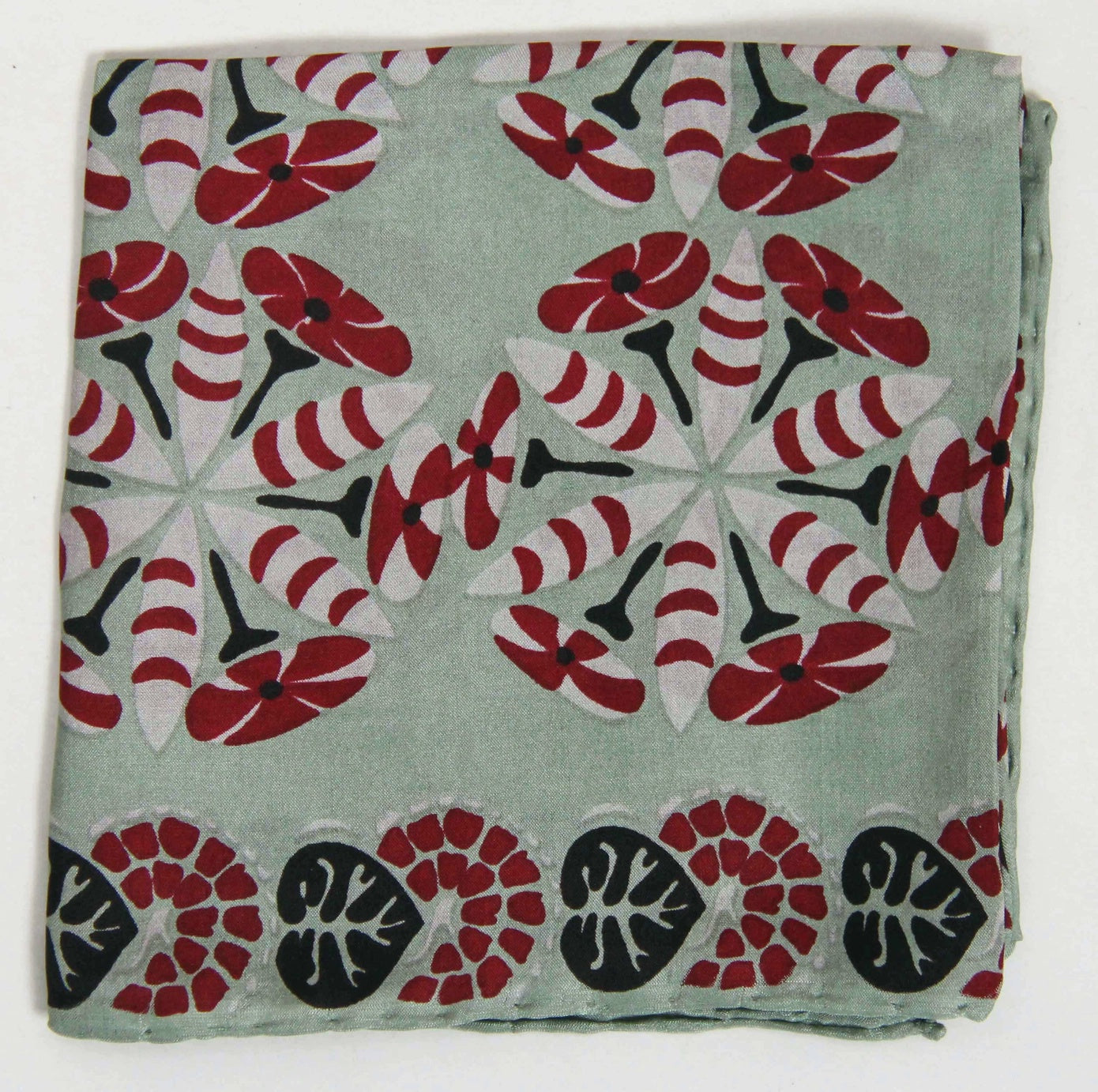 Les Belles Vagabondes Mini Khaki Idol Silk Scarf - Precious Sparkle