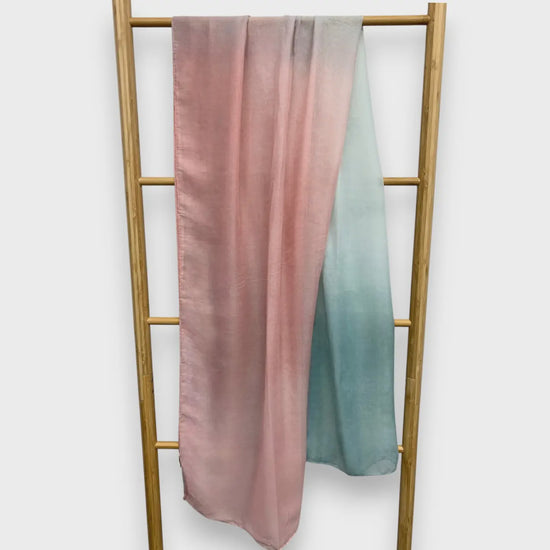 Summer Ombre Scarf Pink & Duck Egg