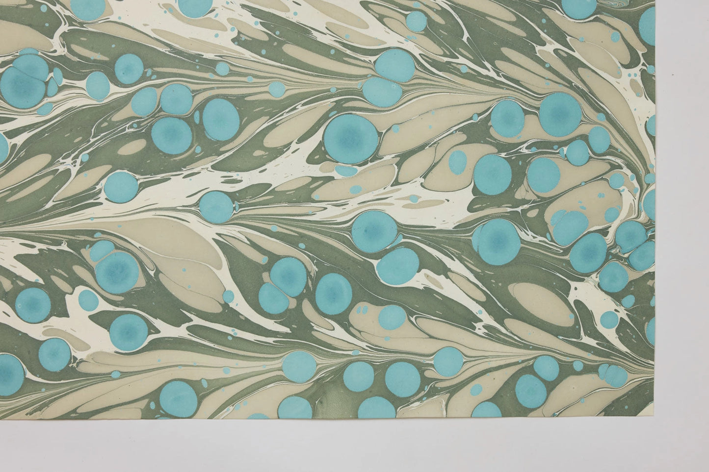 Paper Mirchi  Hand Marbled Wrapping Paper- Cosmos Ocean Slate