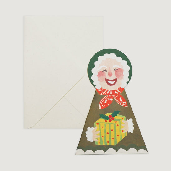 Mrs Claus Stand Up Christmas Card