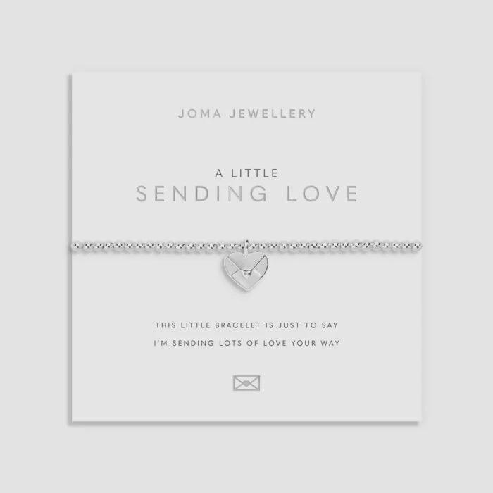 Joma A Little 'Sending Love' Bracelet In Silver Plating - Precious Sparkle