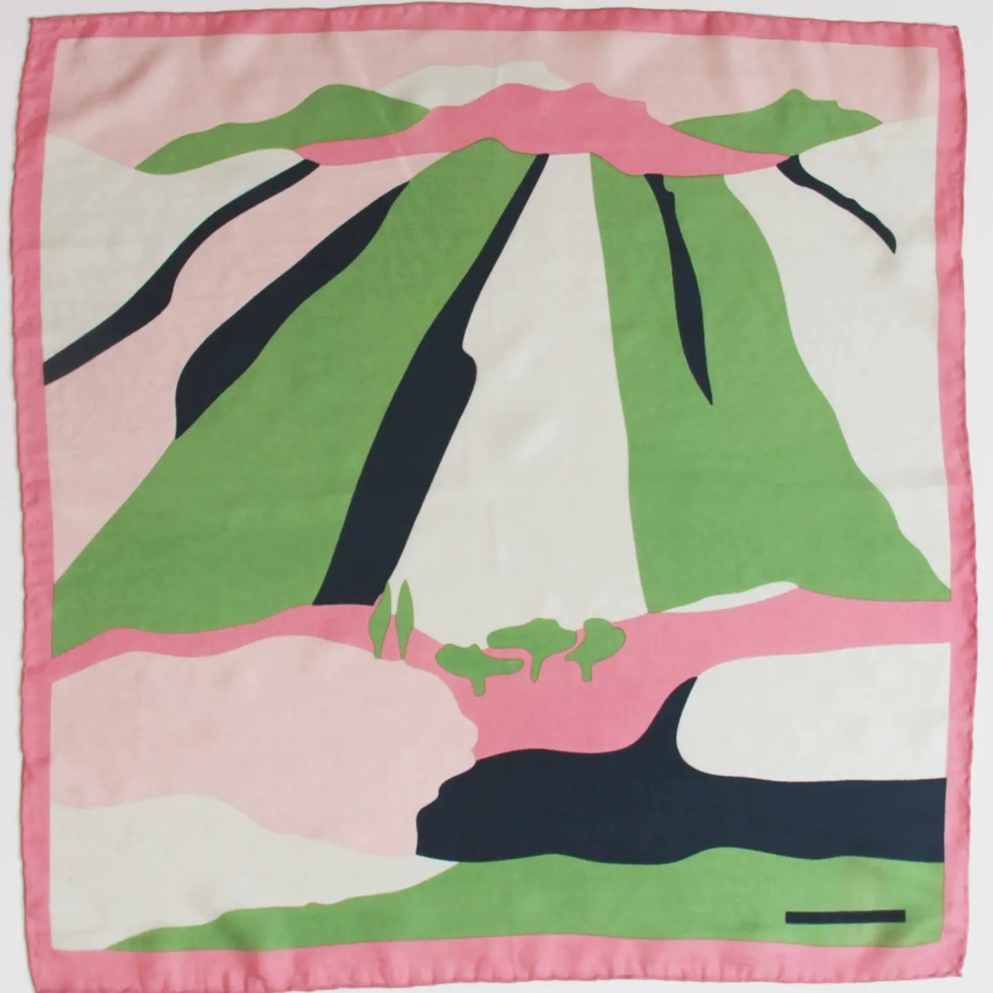 Les Belles Vagabondes Mini Vivaro Khaki Silk Scarf - Precious Sparkle