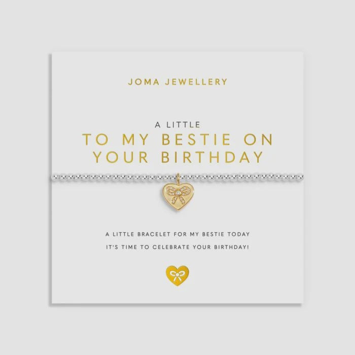 Joma Jewellery A Little 'To My Bestie On Your Birthday' Bracelet - Precious Sparkle
