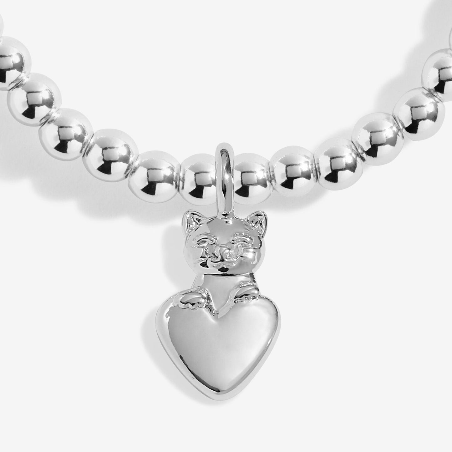 Joma Jewellery A Little 'Purr-Fect Cat Mum' Bracelet in Silver Plating - Precious Sparkle