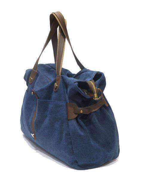 Zede Saint-Lazare Weekend Travel Sports Bag Jeans Blue