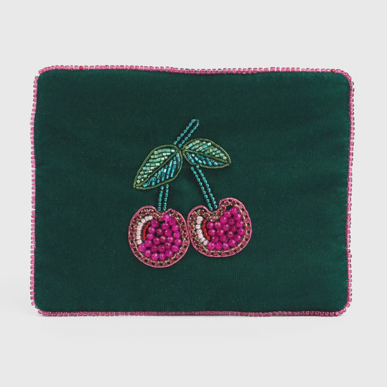 My Doris Cherry Green Small Pouch