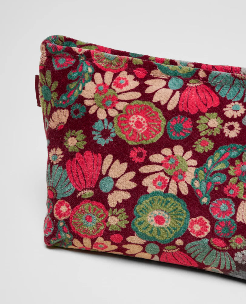 Les Touristes Washbag Velvet Molly Burgundy - Precious Sparkle