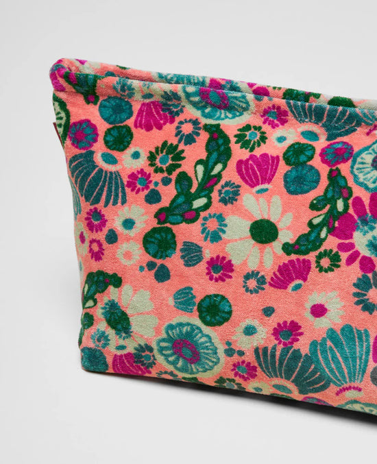 Les Touristes Washbag Velvet Molly Coral