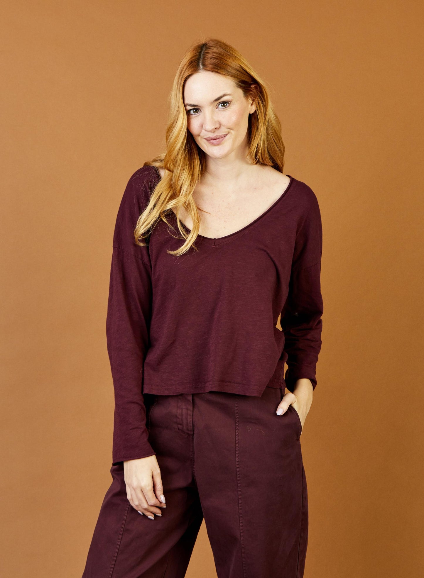 Suzy D London Bista Long Sleeved V Neck