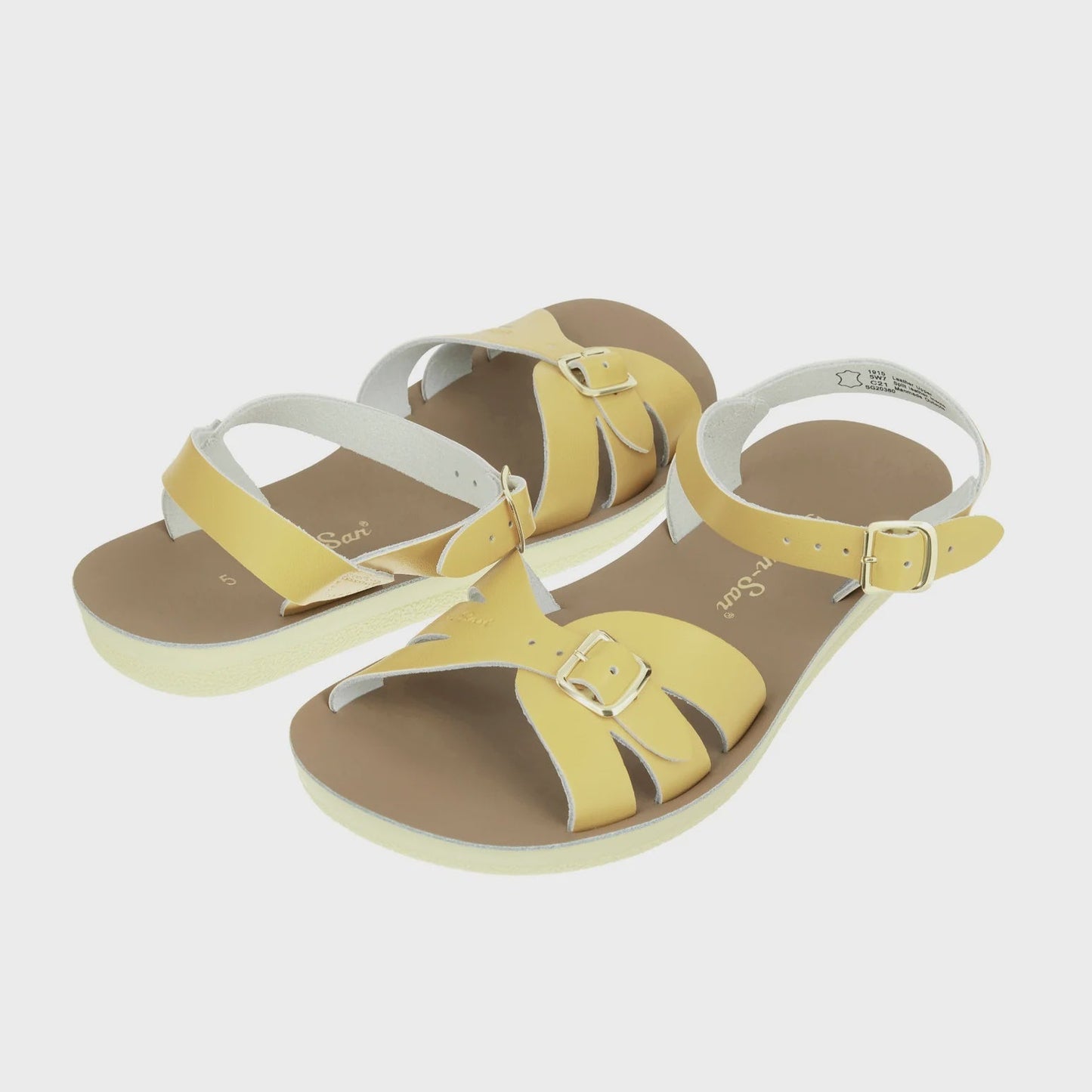 Salt Water Boardwalk Butter Yellow Women's Sandals - Precious Sparkle