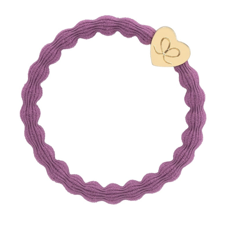 By Eloise Bangle Band Gold Heart Mulberry