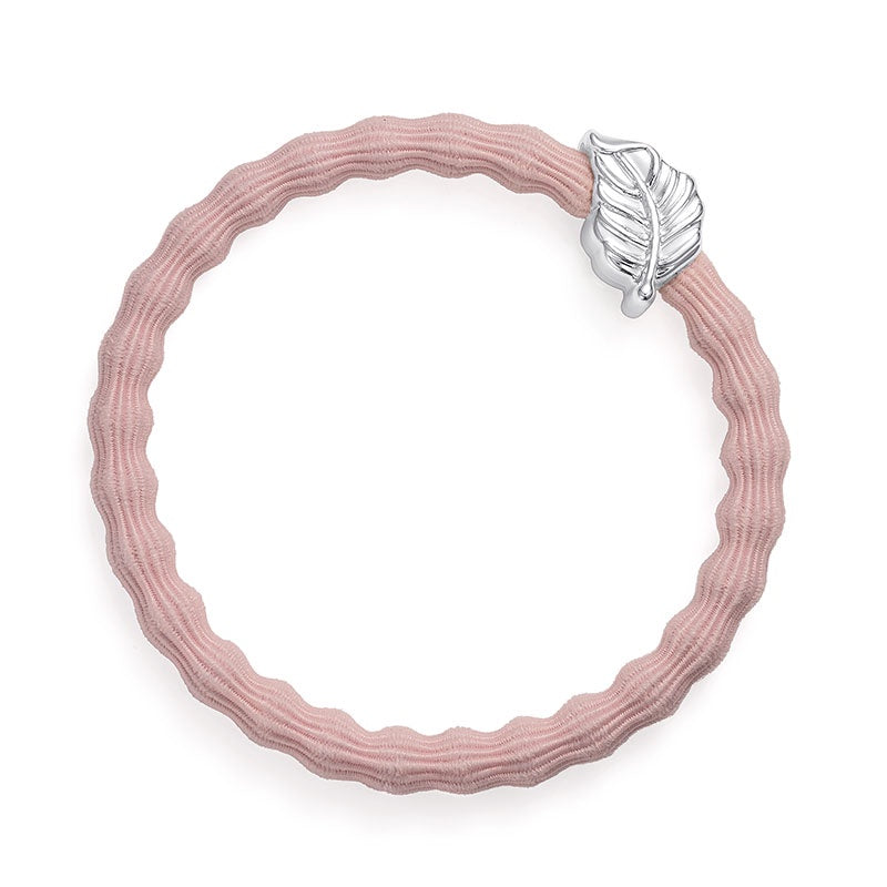 By Eloise Bangle Band | Silver Leaf | Soft Pink