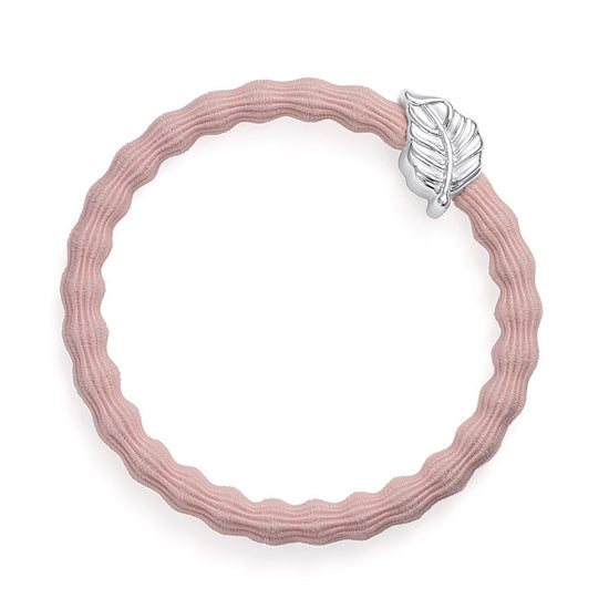 By Eloise Bangle Band | Silver Leaf | Soft Pink