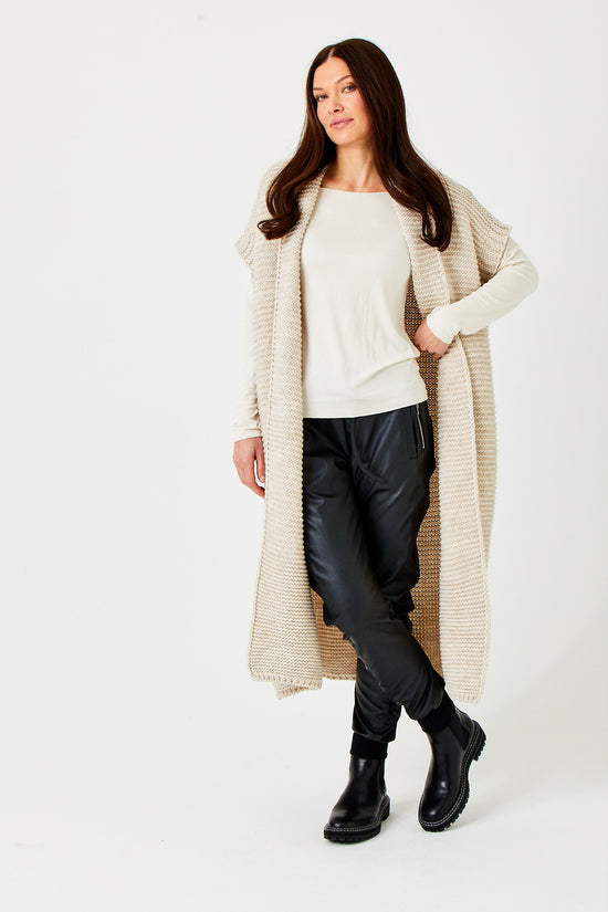 Suzy D Fernando Chunky Knit Long Gilet