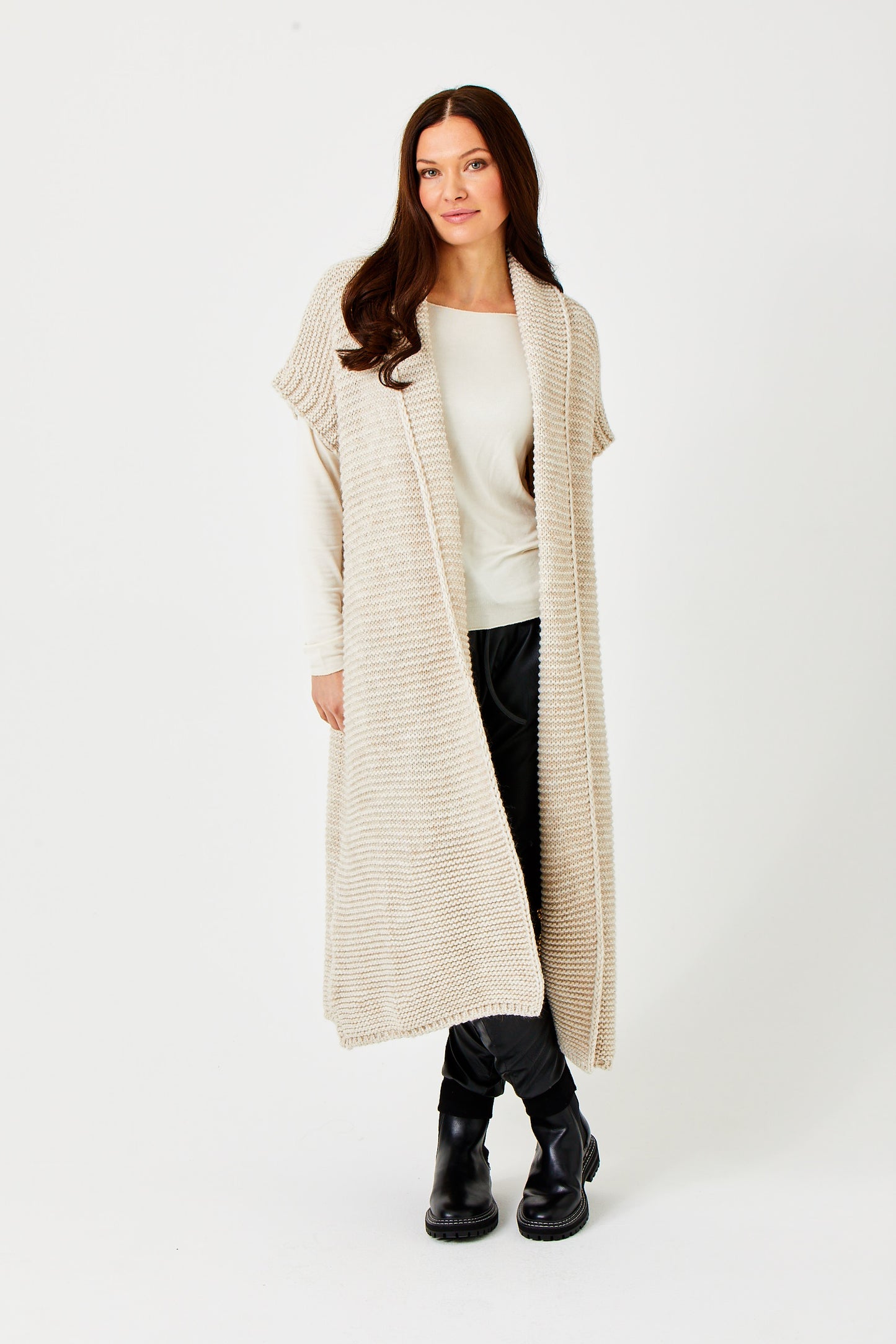 Suzy D Fernando Chunky Knit Long Gilet