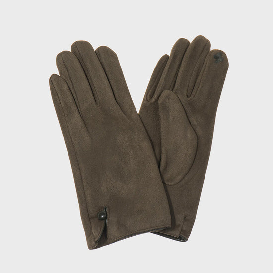 Park Lane Olive Gloves One Button - Precious Sparkle