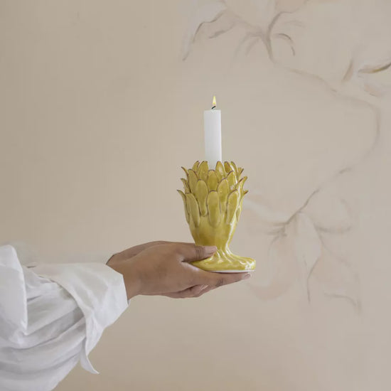 Glazed Dijon Candlestick - Precious Sparkle