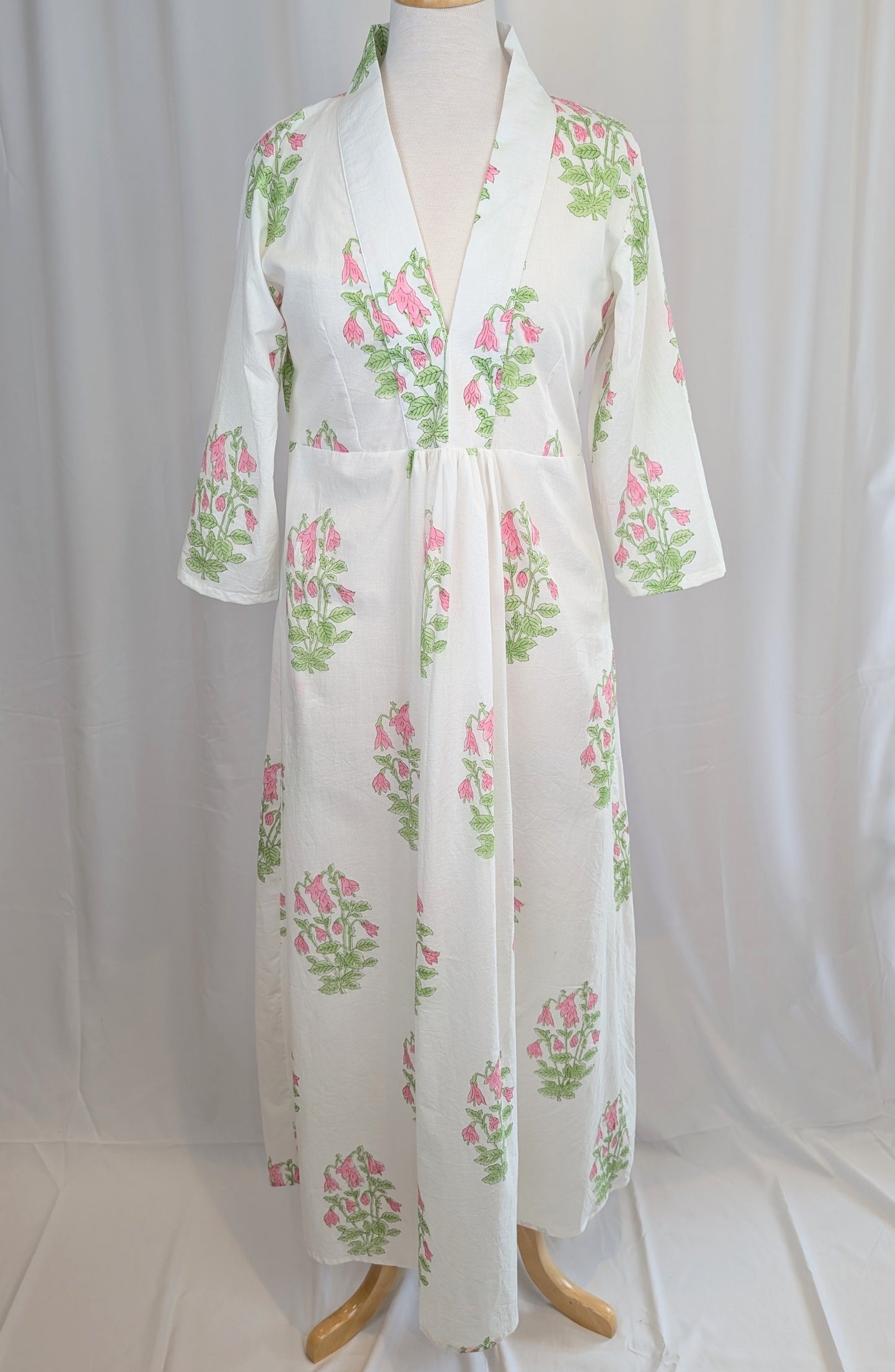 Linnaea Borealis Block Print Throwover Maxi Dress - Precious Sparkle