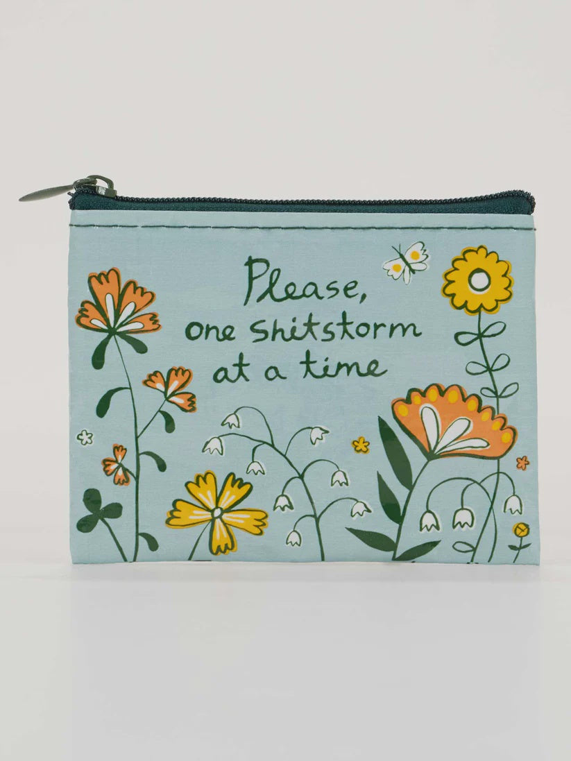 Blue Q One Shirtstorm At A Time Coin Purse - Precious Sparkle