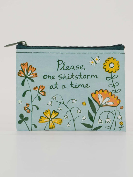 Blue Q One Shirtstorm At A Time Coin Purse - Precious Sparkle