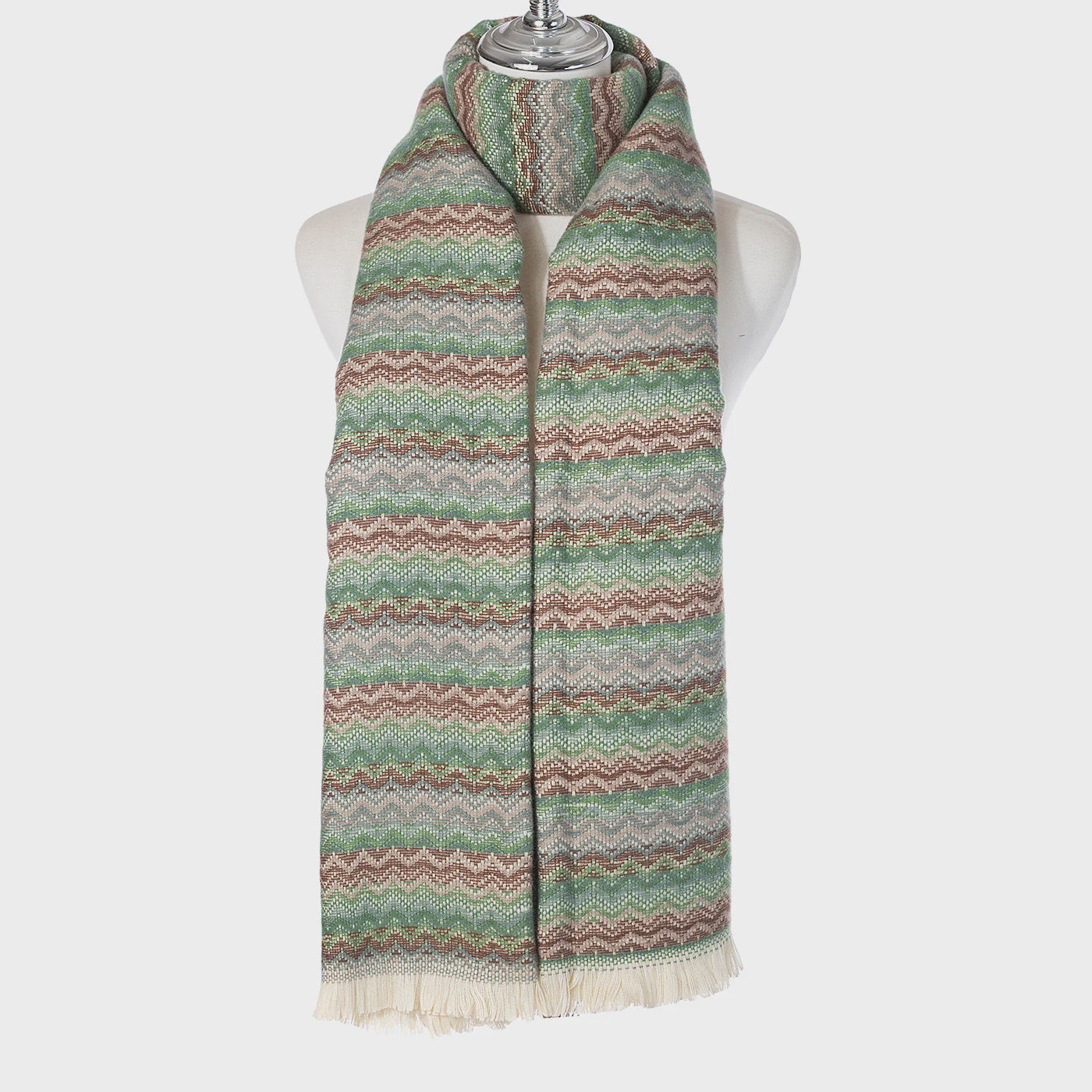 Park Lane Zig Zag Knit Scarf - Precious Sparkle