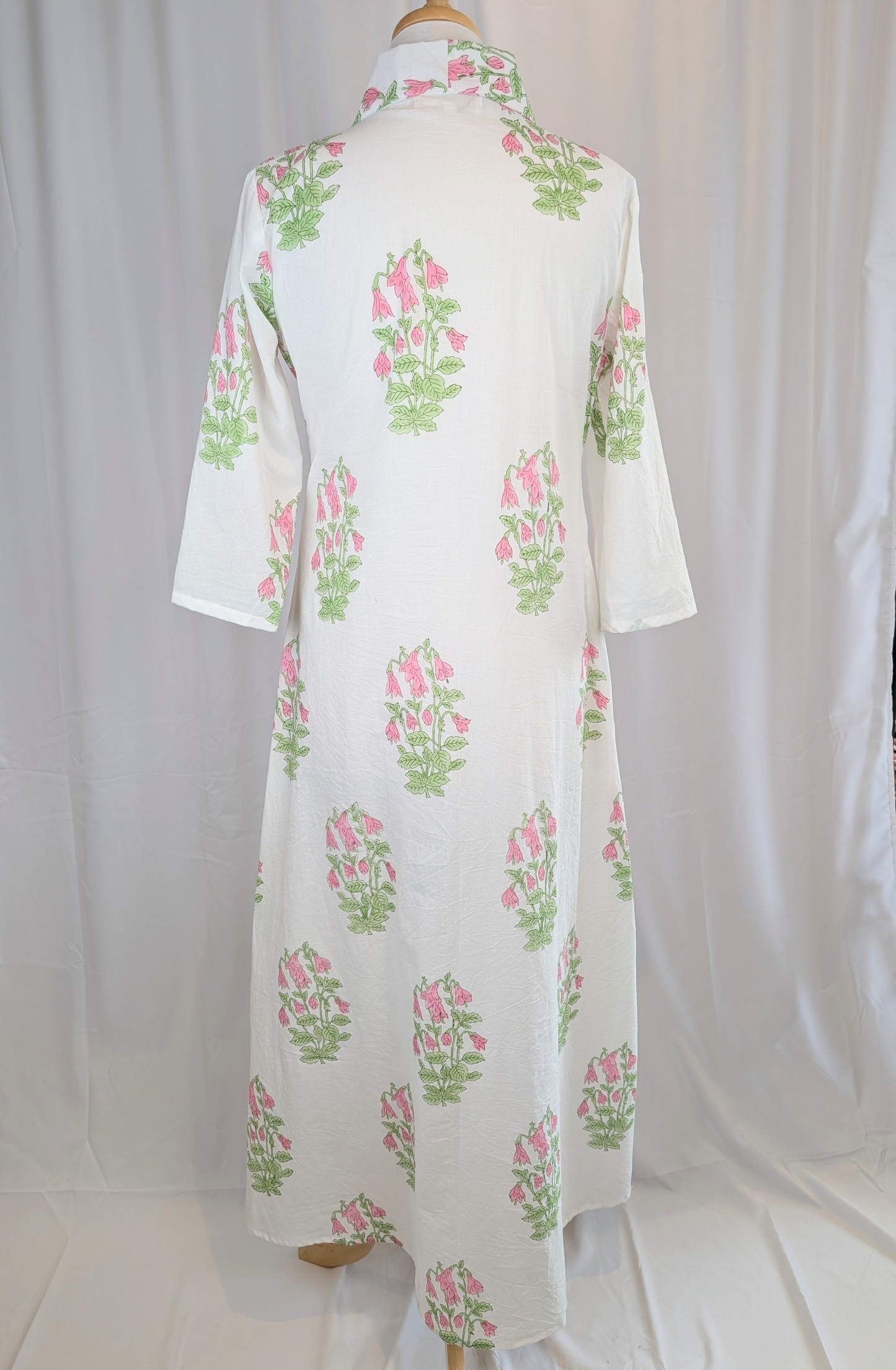Linnaea Borealis Block Print Throwover Maxi Dress - Precious Sparkle