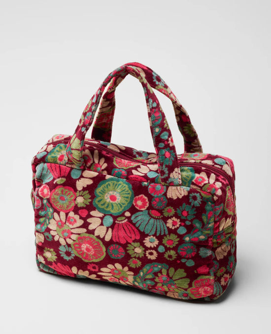 Les Touristes Small Bag Velvet Molly Burgundy