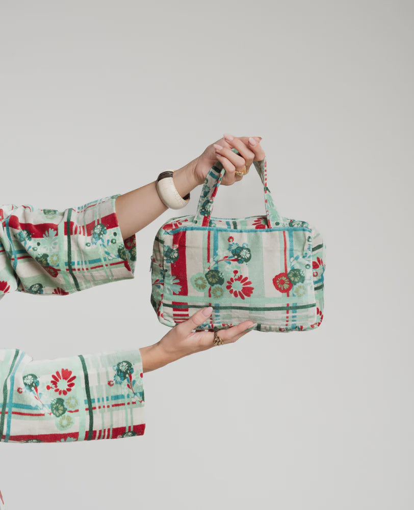Les Touristes Small Bag Velvet Dundee Sauge