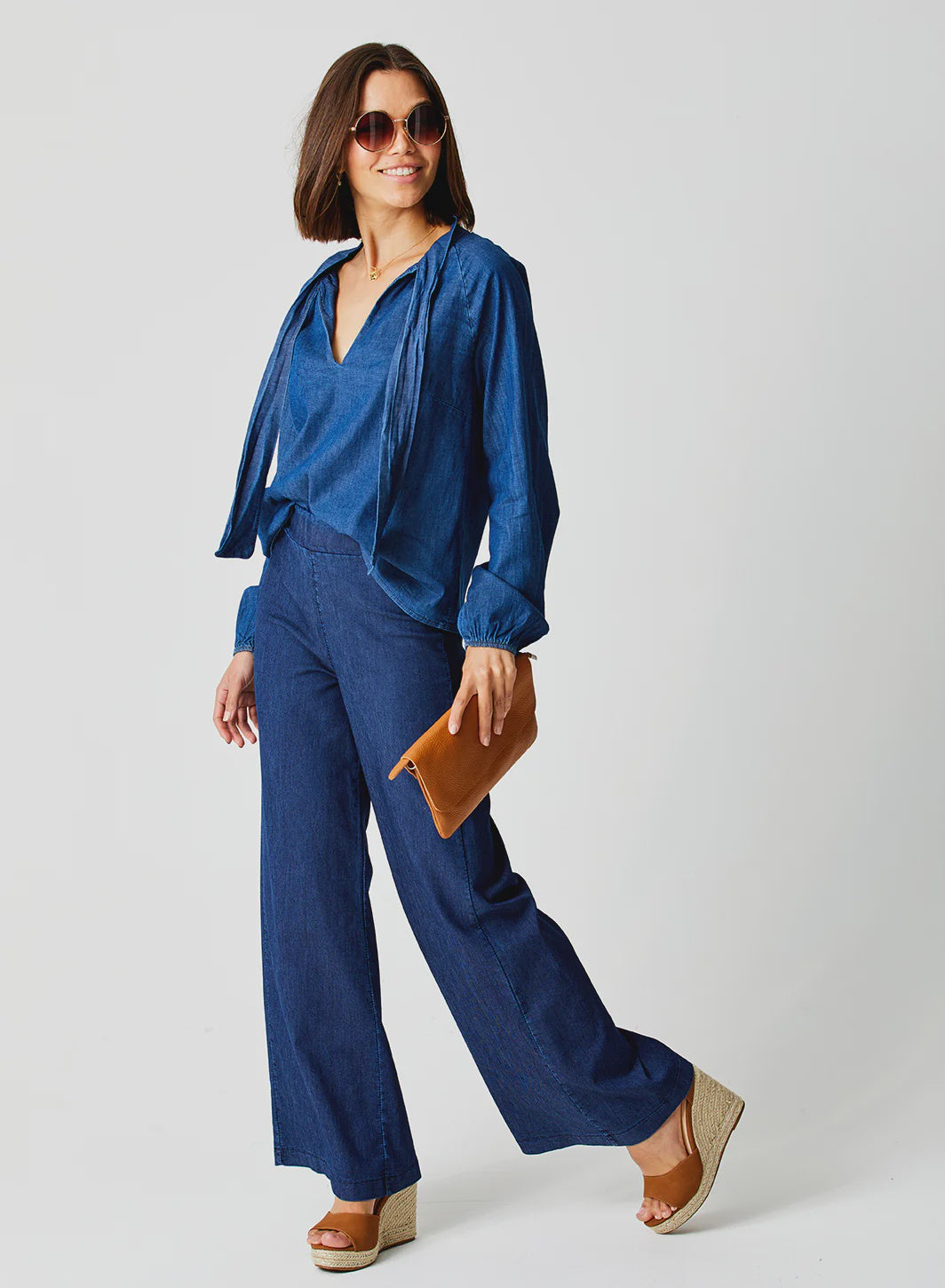 Suzy D Ziggy Stretch Denim Flared Pants