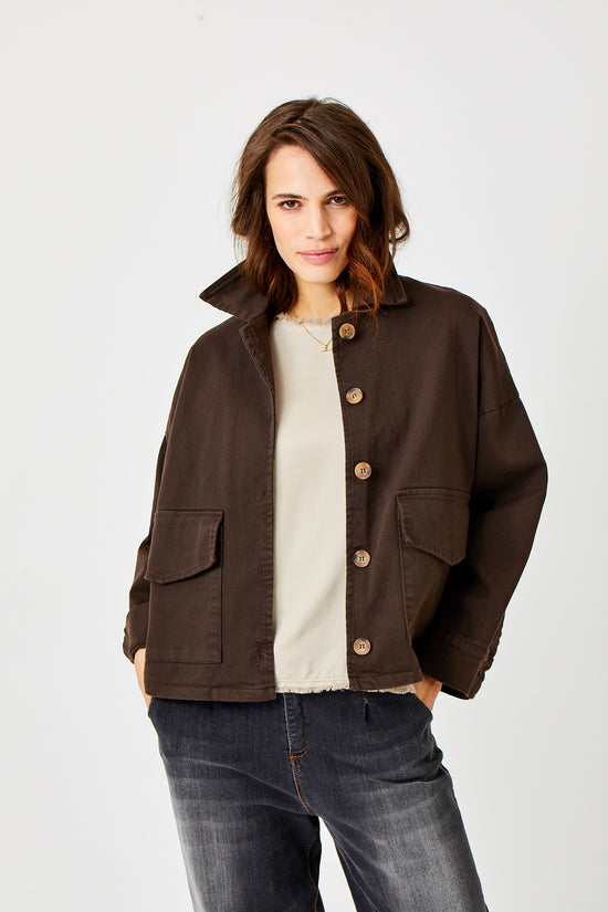 Suzy D Zita Oversized Utility Cord Jacket